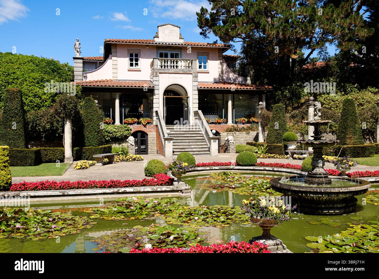 La villa italiana a Compton Acres, Poole, Dorset. Una strada per eventi e matrimoni Foto Stock