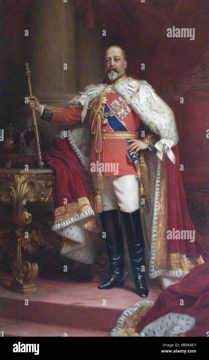 Luke Fildes (1843–1927) - Edoardo VII (1841–1910) - SBHX7-45 - Barts Health Archives. Foto Stock