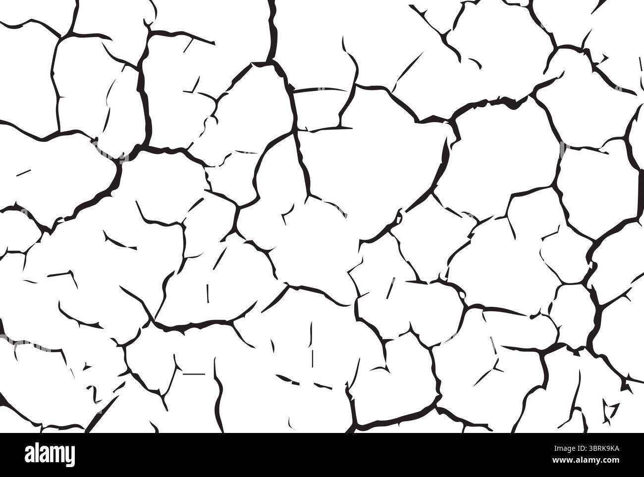 Trame linee tratteggiate e spaccate nere su sfondo bianco Illustrazione Vettoriale