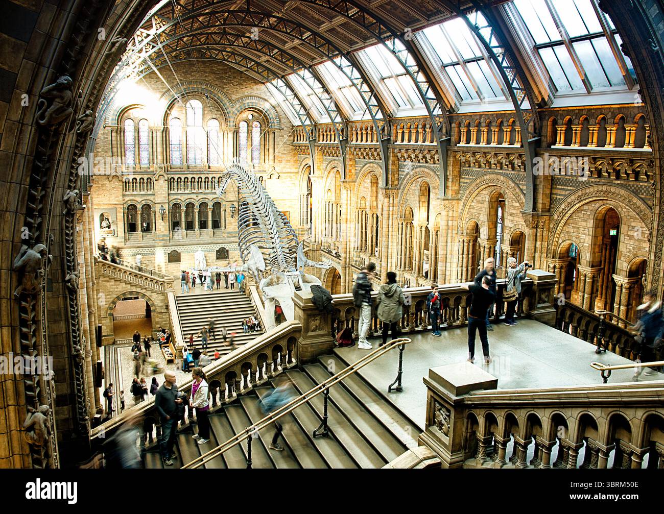 museo di storia di londra di sera con un raggio di luce Foto Stock