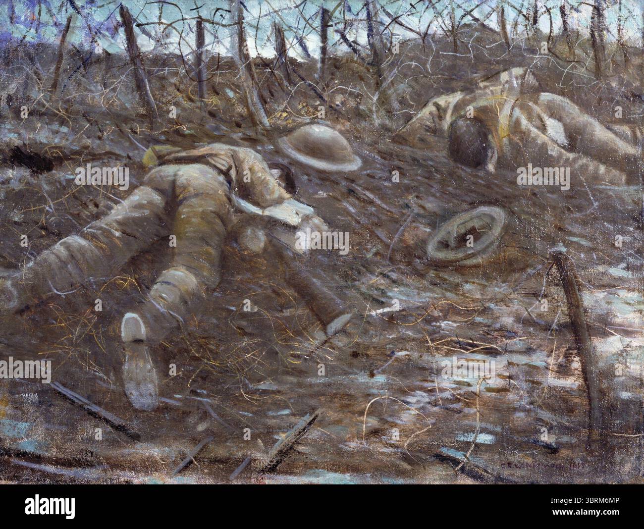 Sentieri di gloria. C R W NEVINSON. 1917. Foto Stock