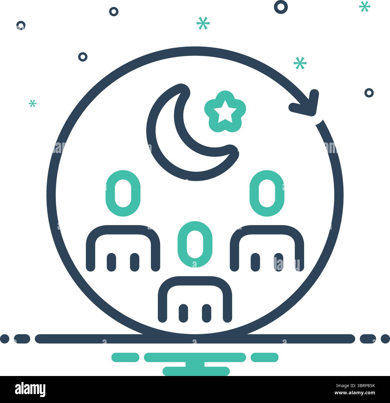 Icona per l'incontro religioso, religioso Illustrazione Vettoriale