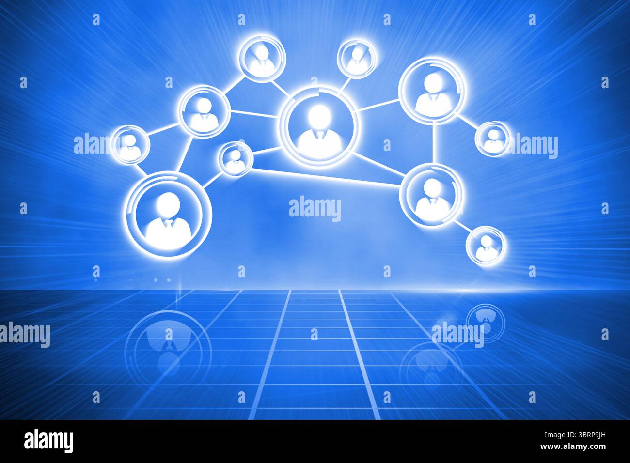 La tecnologia avveniristica interfaccia Foto Stock