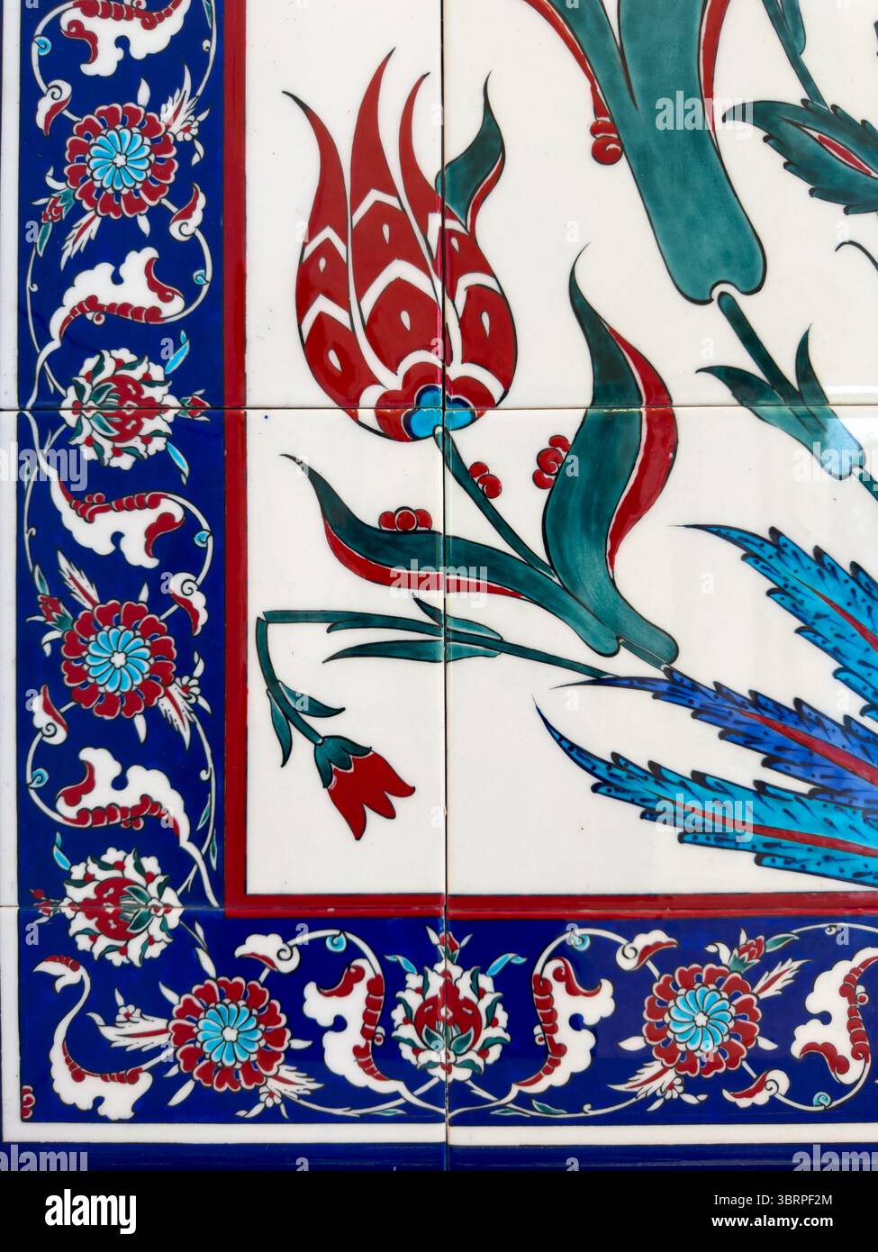 intricata arte in ceramica stile ottomano a dubai Foto Stock