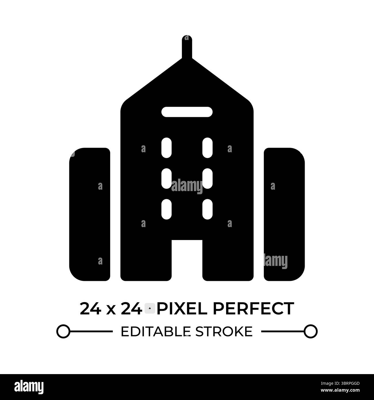 Icona dell'interfaccia utente glifi scolastici Illustrazione Vettoriale