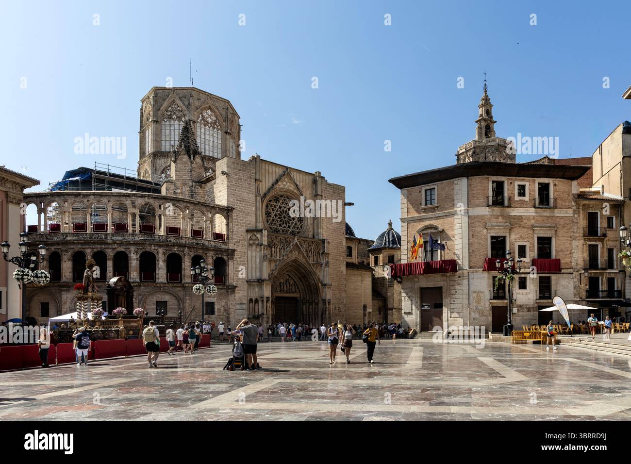 Edifici nel centro di Valencia Foto Stock