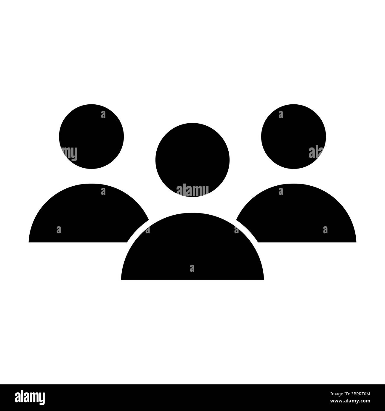 Icona persone di squadra. Simbolo utenti gruppo. Vettore membri della comunità. Profilo della folla. Illustrazione Vettoriale