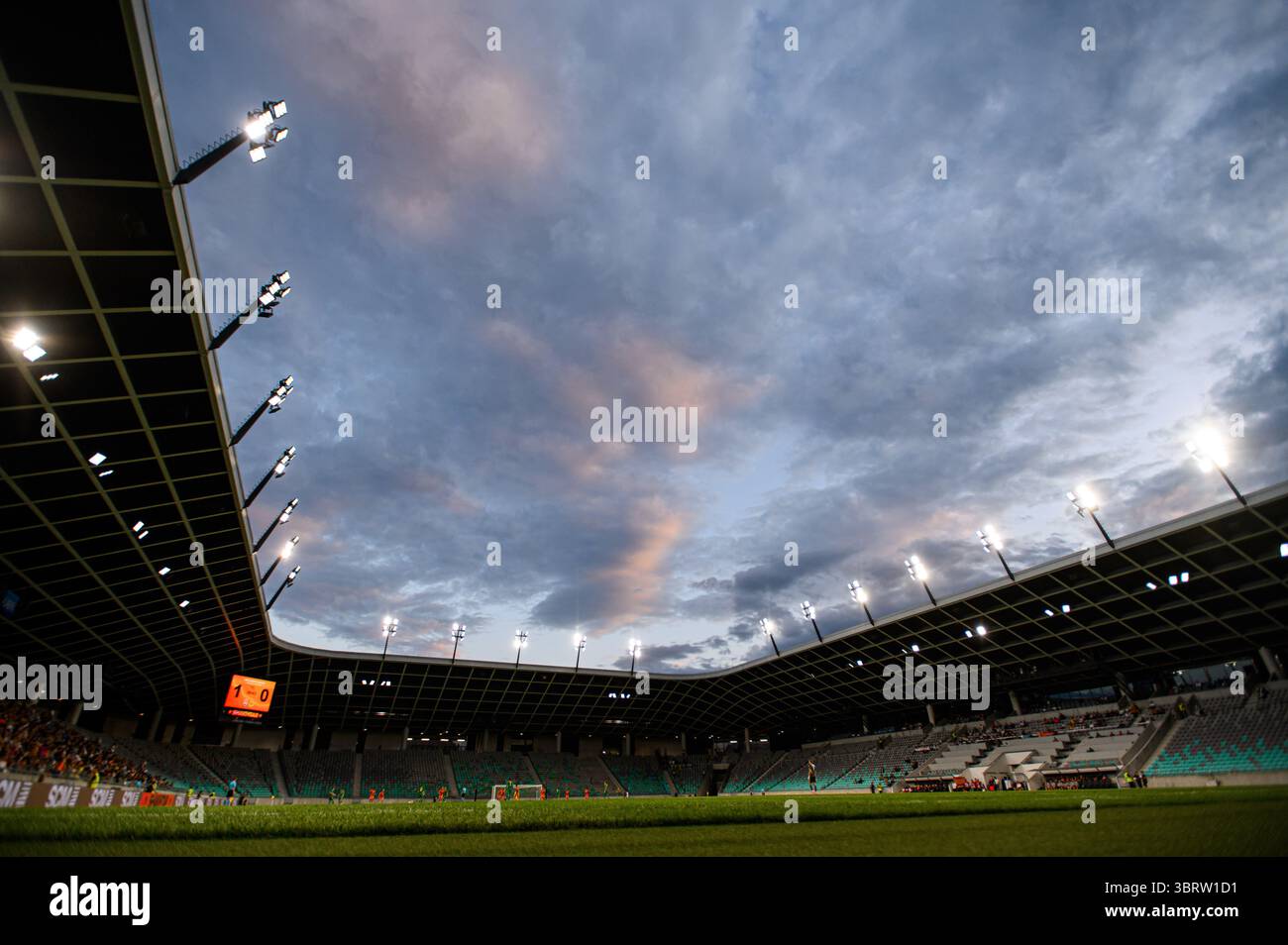 LUBIANA, SLOVENIA - 10 LUGLIO 2025: Partita UEFA Europa League FC Shakhtar Donetsk contro Ilves allo Stadion Stozice. Foto Stock