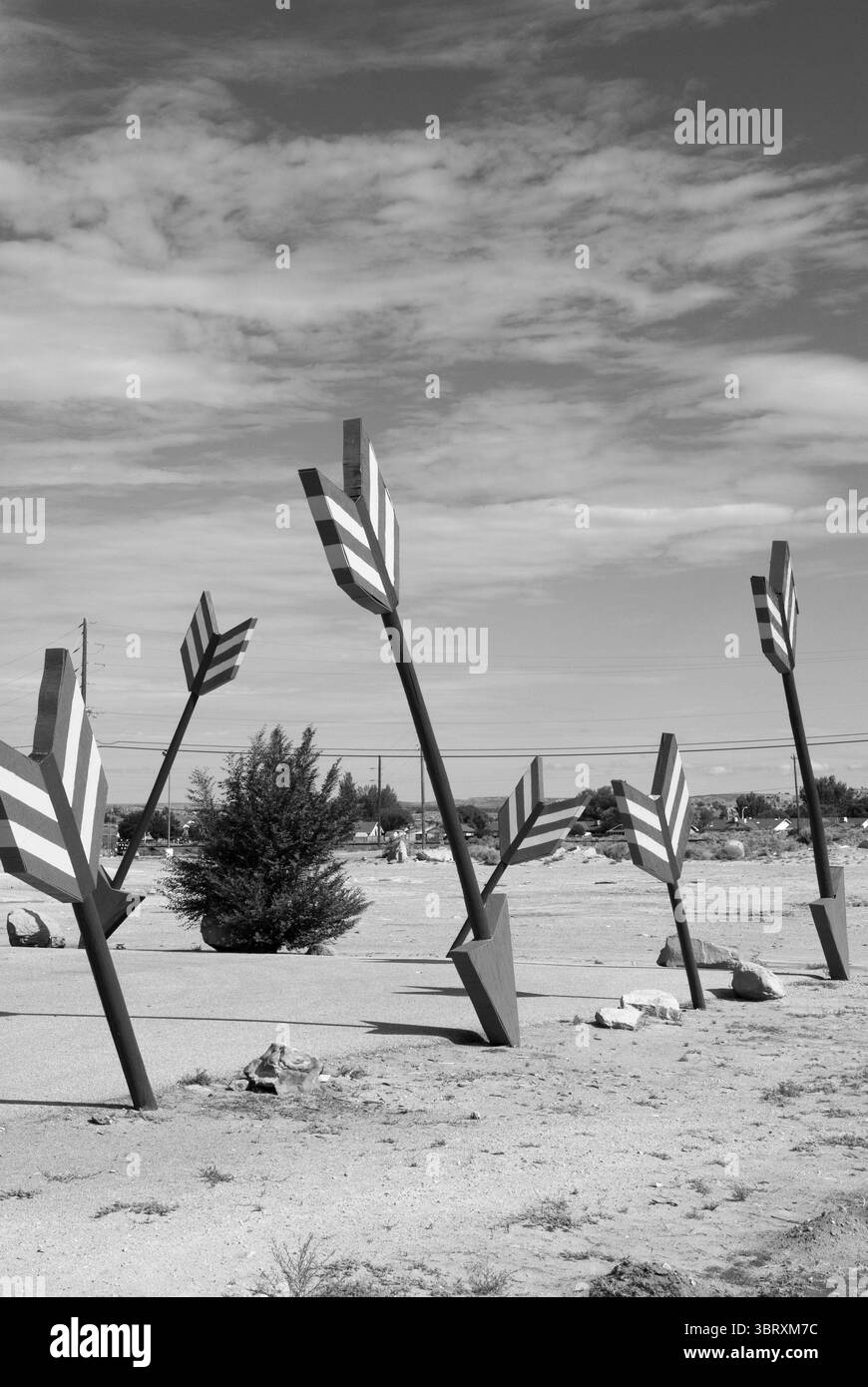 Mostra di frecce ricordo al Navajo Travel Plaza di Gallup, New Mexico, Stati Uniti. Foto Stock