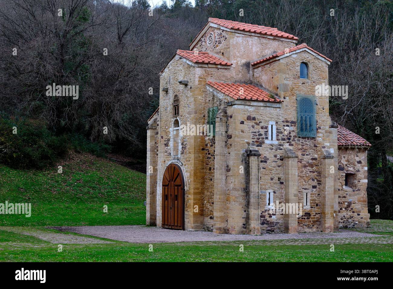 Chiesa di San Miguel de Lillo, Oviedo, Asturias, Spagna Foto Stock
