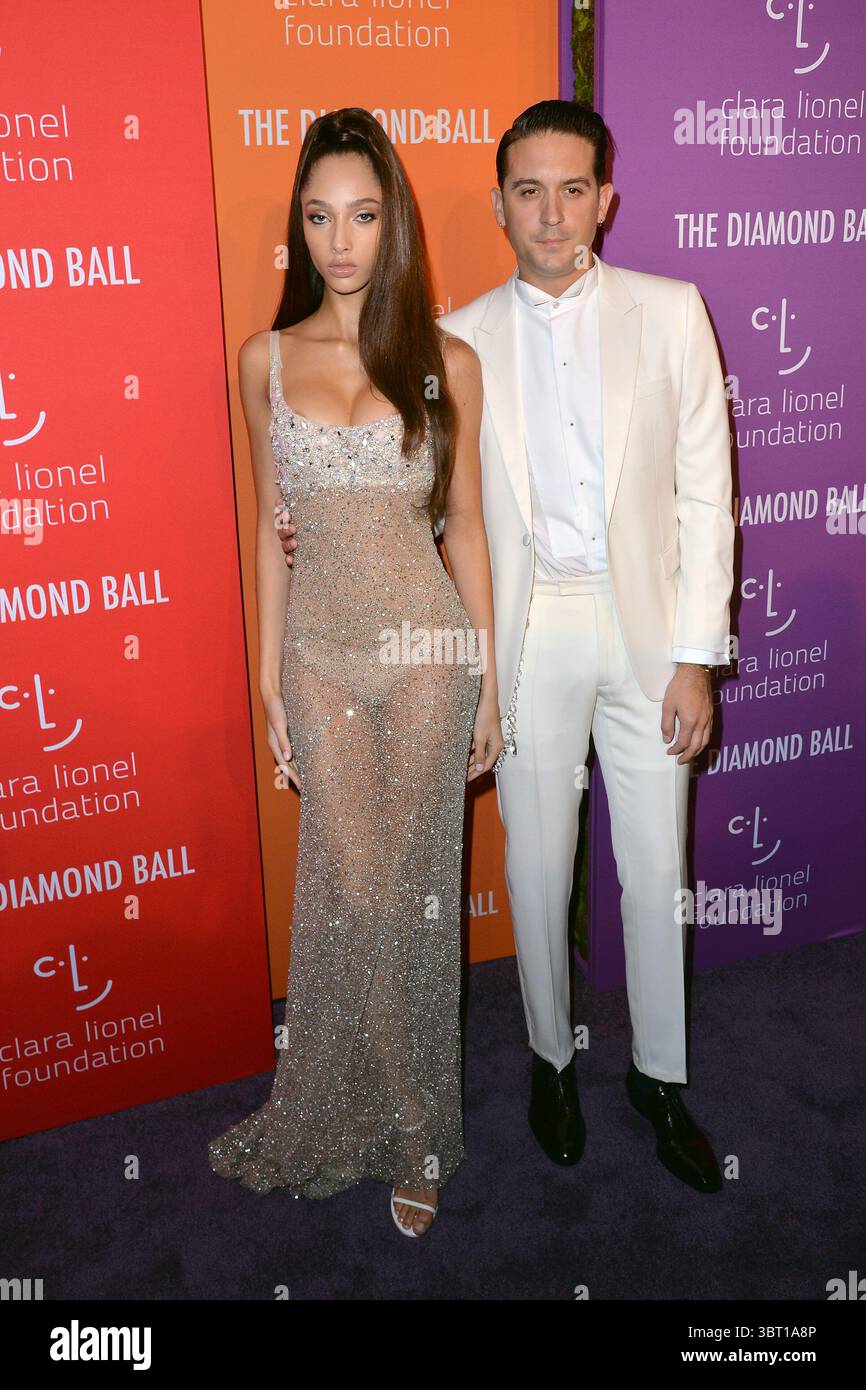 12 settembre 2019, New York, New York, Stati Uniti: YASMIN WIJNALDUM e G-EAZY partecipano al 5 ° evento annuale di beneficenza Diamond Ball a Cipriani Wall Street a New York. (Immagine di credito: © Kristin Callahan/Ace Pictures via ZUMA Press) Foto Stock