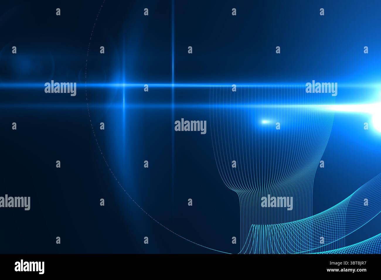 Futuristico sfondo nero brillante Foto Stock