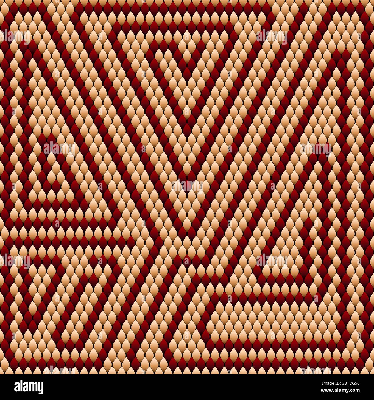 Ornamento, mosaico, etnico, modello folcloristico. È realizzato in colori luminosi, succosi e perfettamente coordinati. Illustrazione Vettoriale