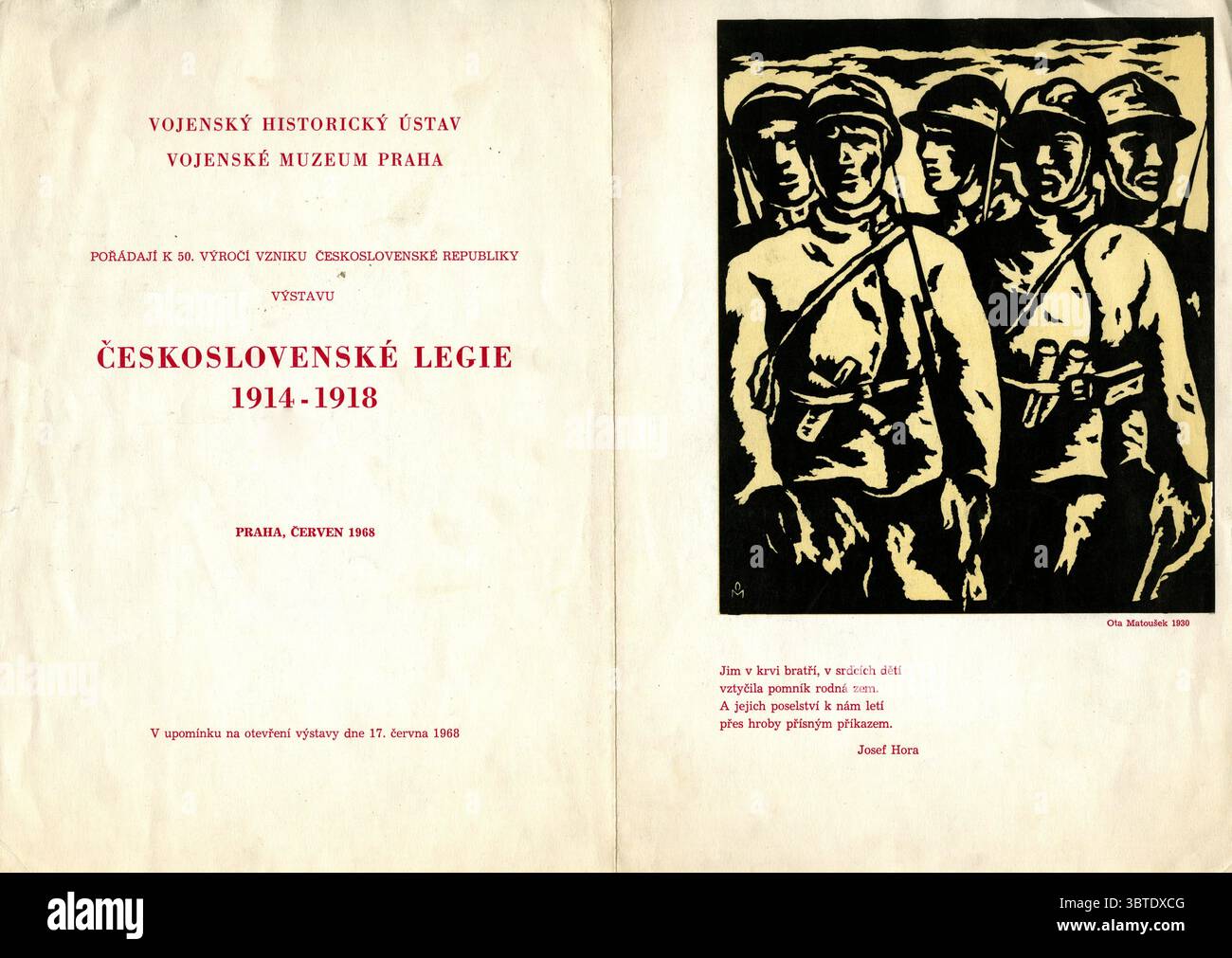 Poster cecoslovacco Foto Stock