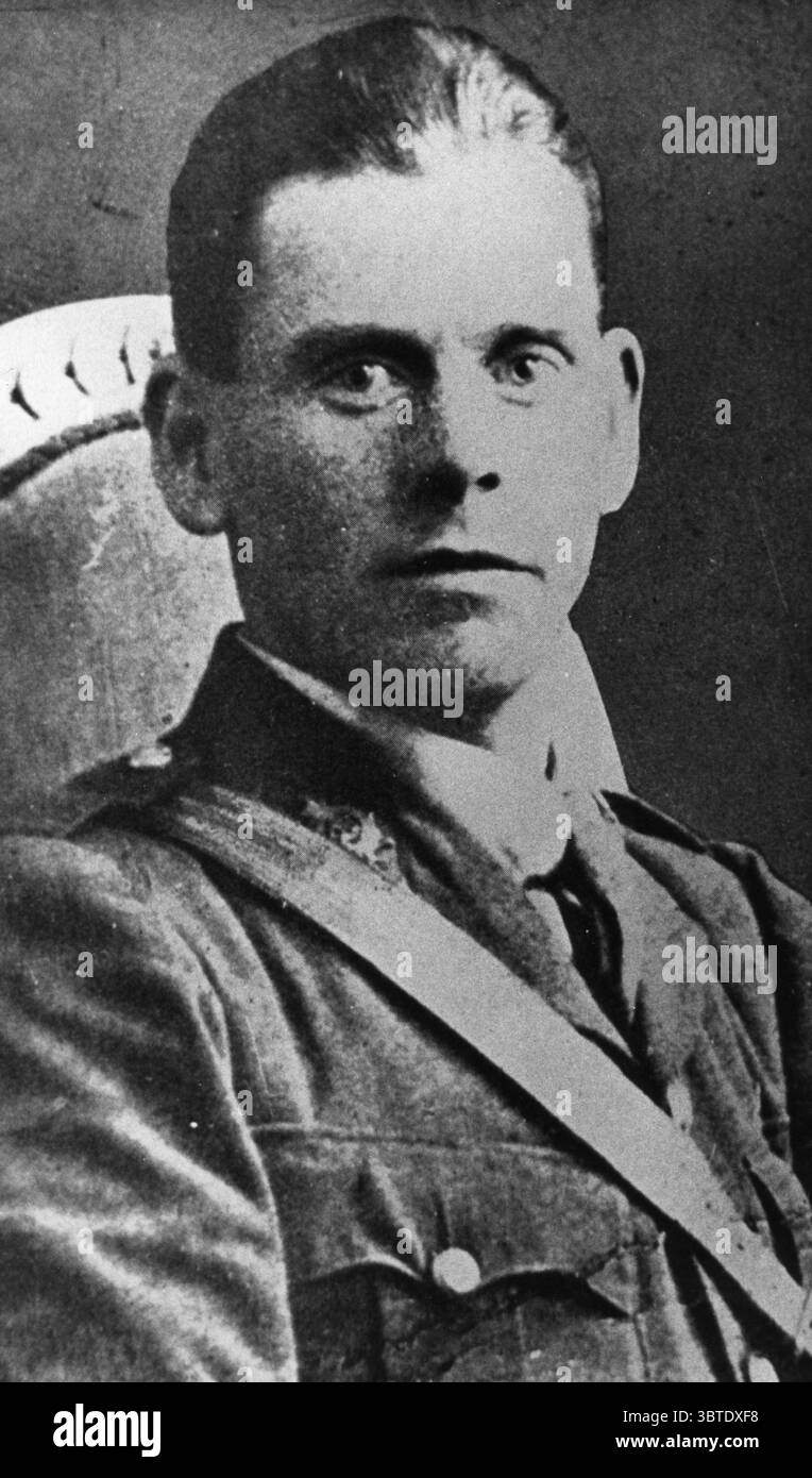 Il privato Percy Toplis si finge ufficiale durante la grande Guerra. Foto Stock