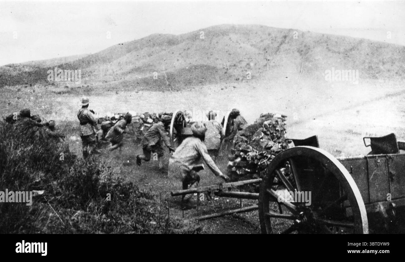 15 libbre di tiro indiano Bissel Camp luglio 1915 Foto Stock