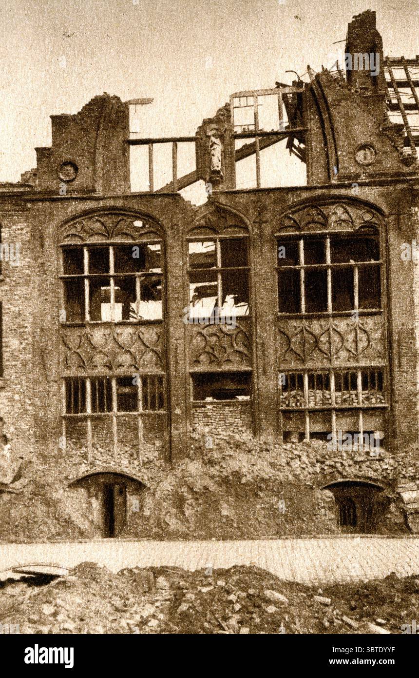 Casa dei Biebuyks dopo la battaglia di Ypres Foto Stock