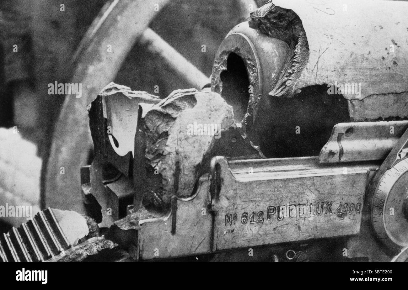 Artiglieria francese annientata. Foto Stock