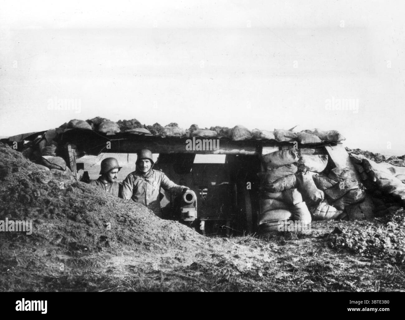 Settore somme . Posizione della batteria vicino a Lesboeufs , rifugio per armi mimetiche agosto 1917 Foto Stock