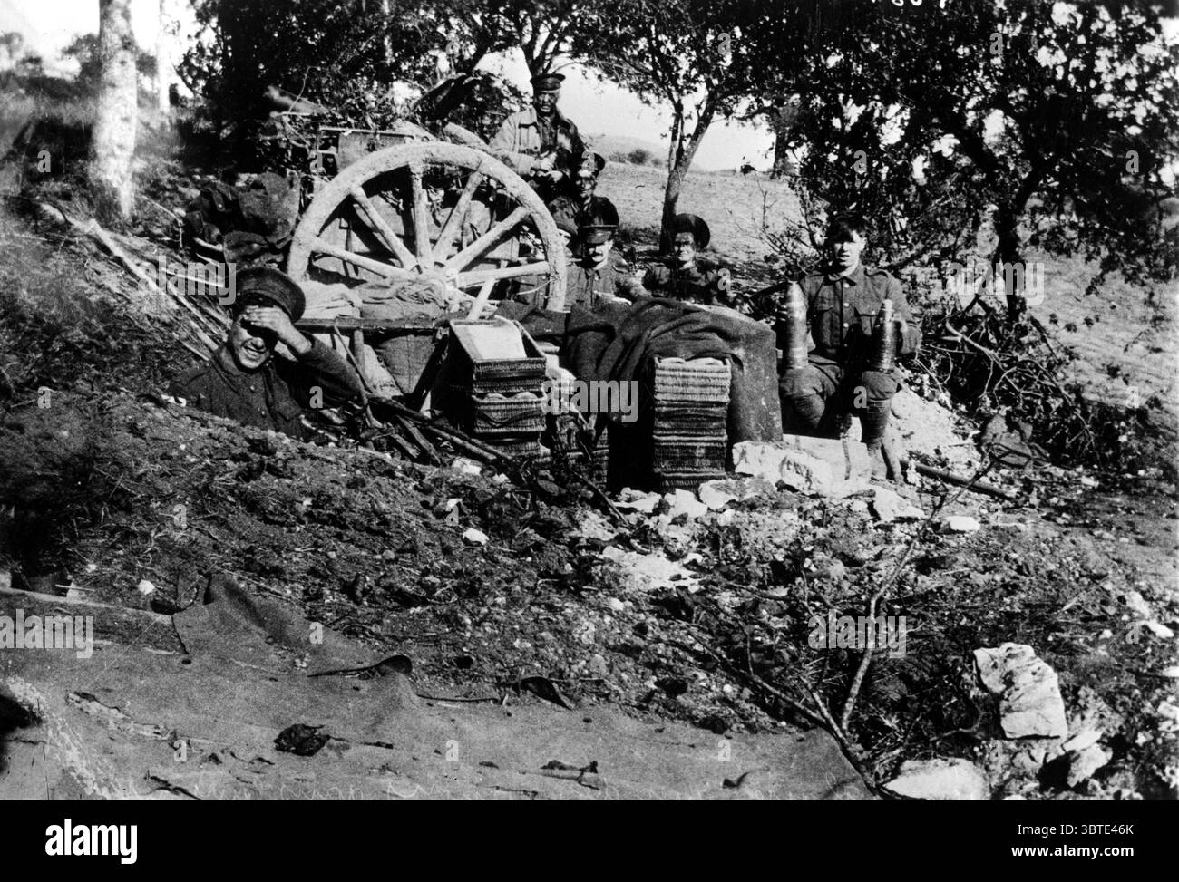 Batteria inglese Foto Stock