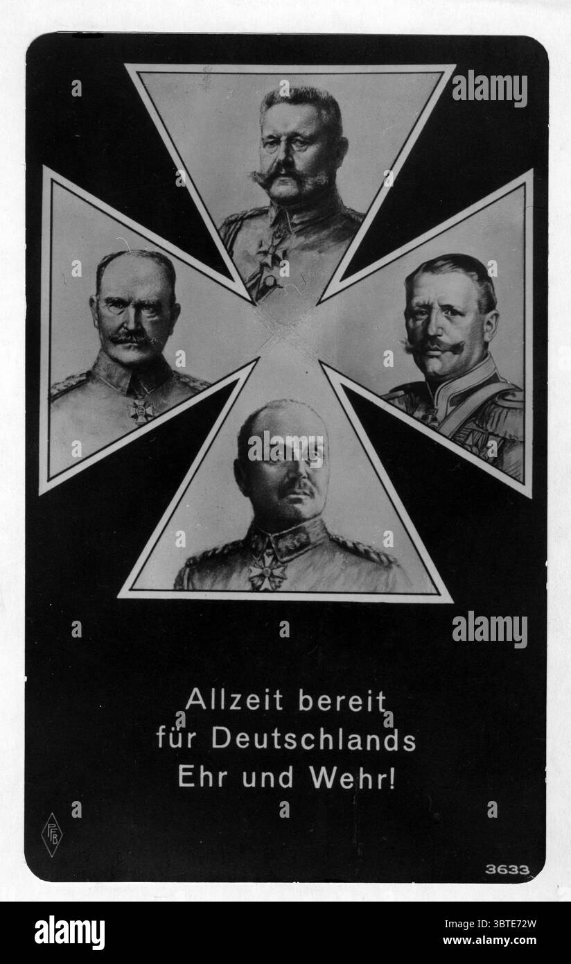 L'alto comando tedesco è sempre pronto per la Germania Foto Stock
