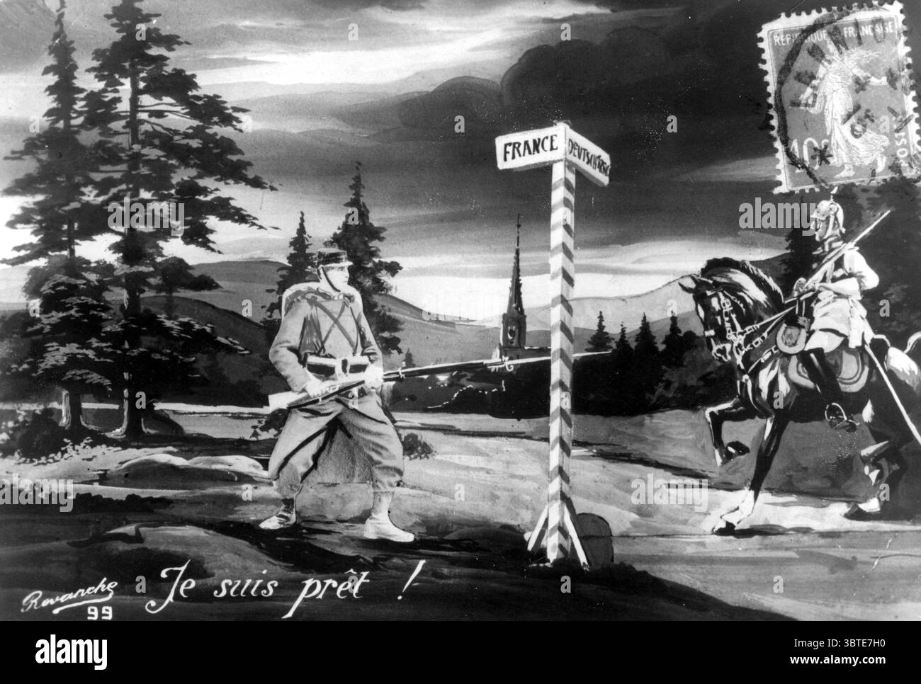 Sono pronto Per Un manifesto di reclutamento francese Foto Stock