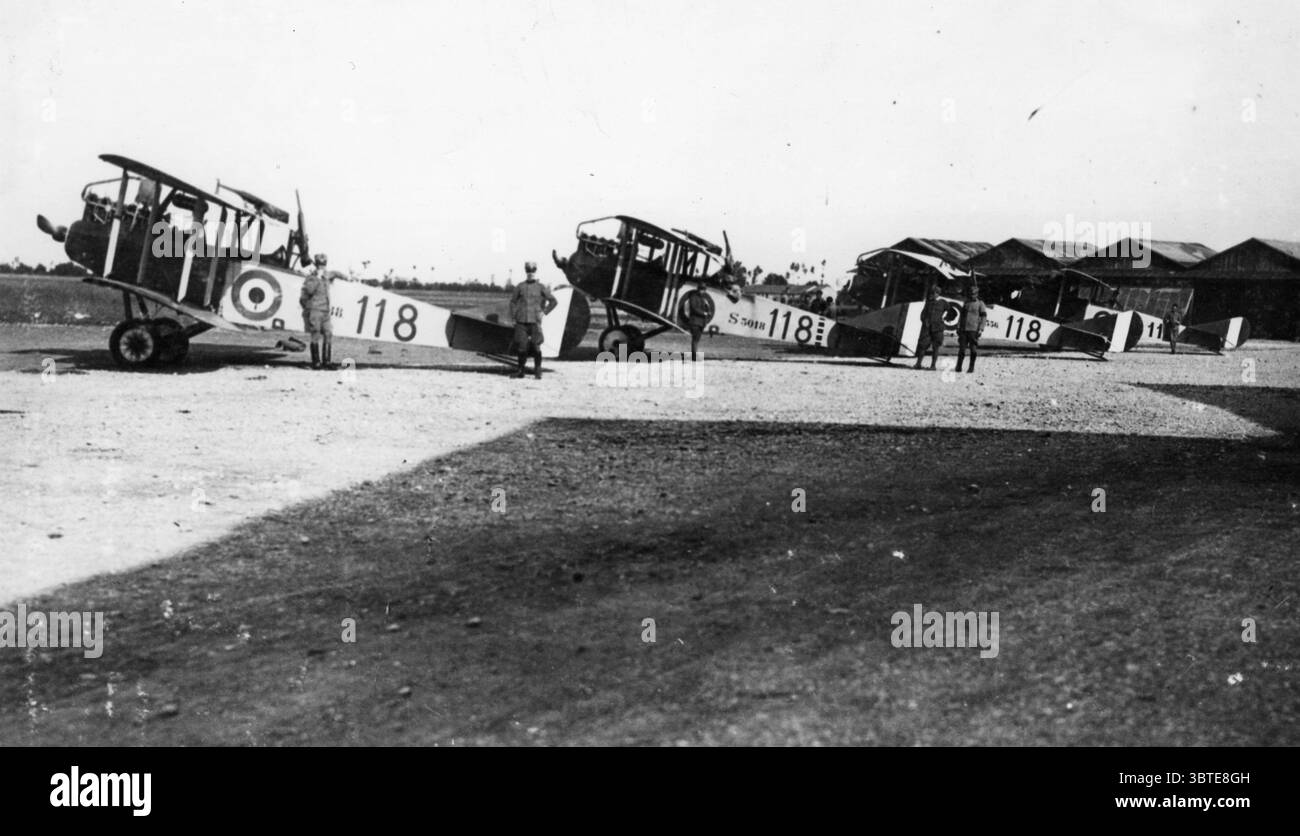 S.A.M.L n. 118a Sqaudriglia a Totriana , giugno 1918 Foto Stock