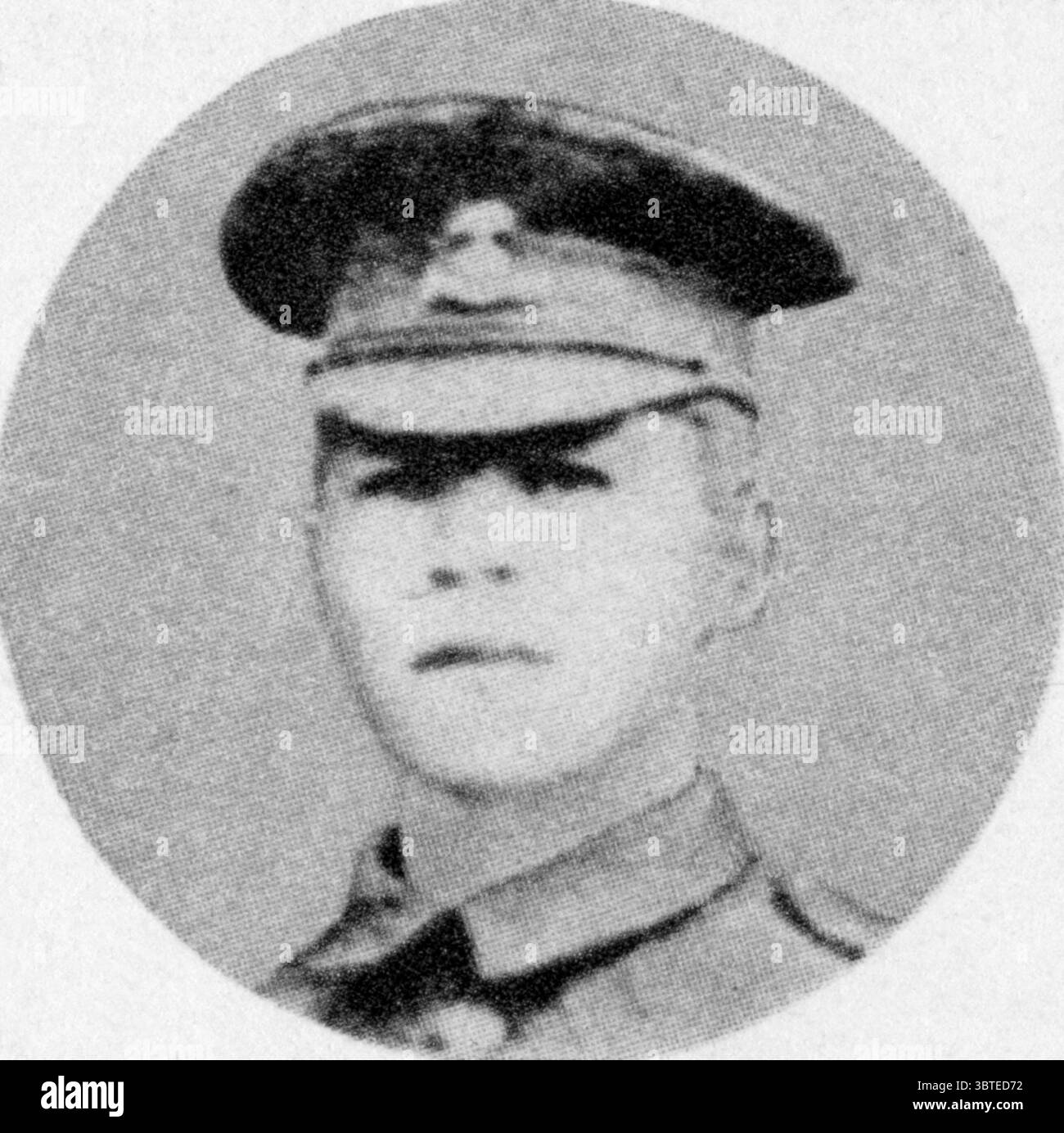Sergente della prima guerra mondiale Robert Downie: I Royal Dublin Fusiliers vinsero la Victoria Cross in una battaglia a Lesboeufs, in Francia, il 23 ottobre 1916 Foto Stock