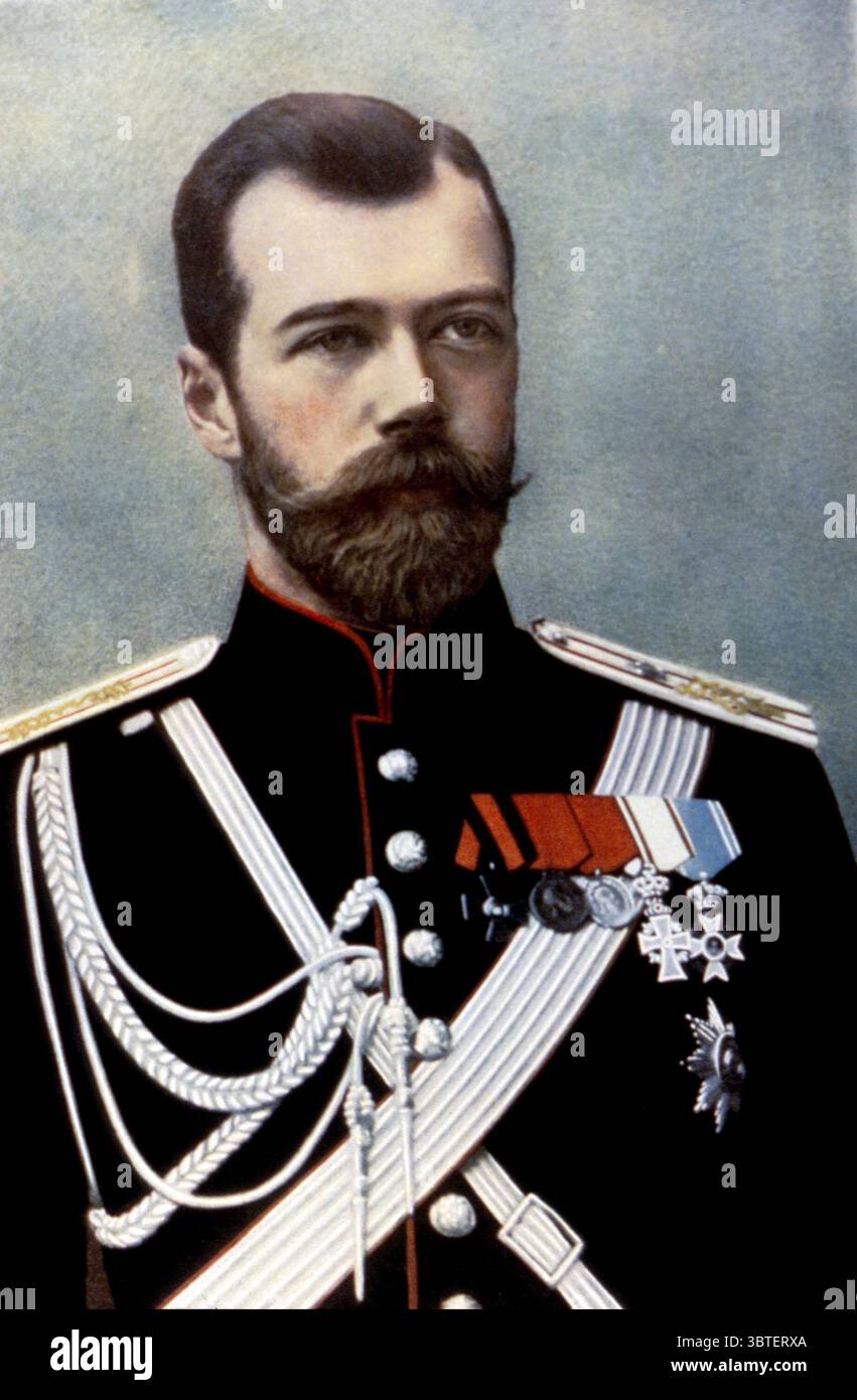 Sua Maestà Imperiale Zar di Russia Nicola II - nato dal 18.5.1868 al 1907 Foto Stock