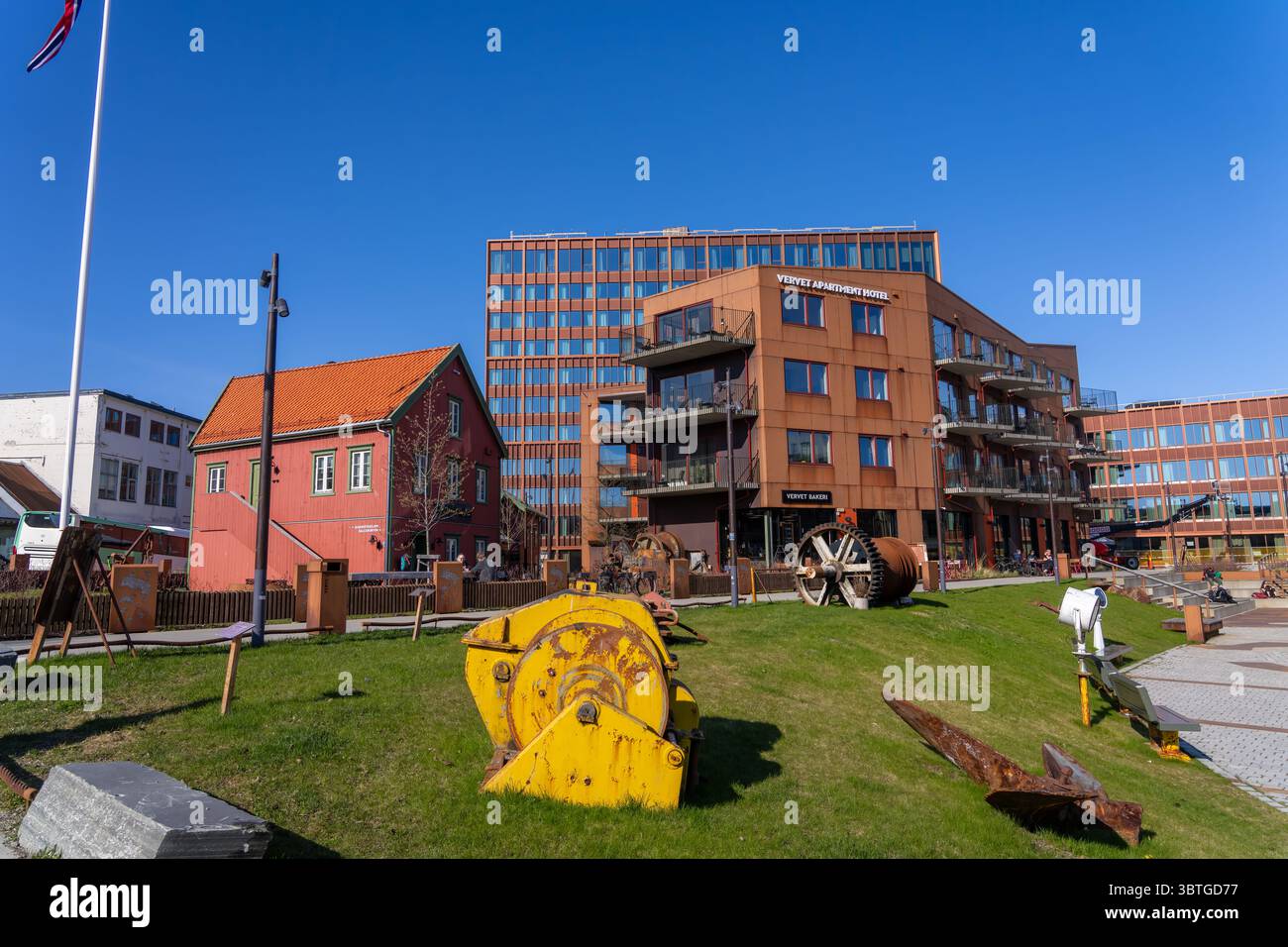L'esterno del Polar Museum (Polarmuseet) di Tromso, contea di Troms, NorwayTromso è una città della municipalità di Tromsø nella contea di Troms, Norvegia. La città lo è Foto Stock