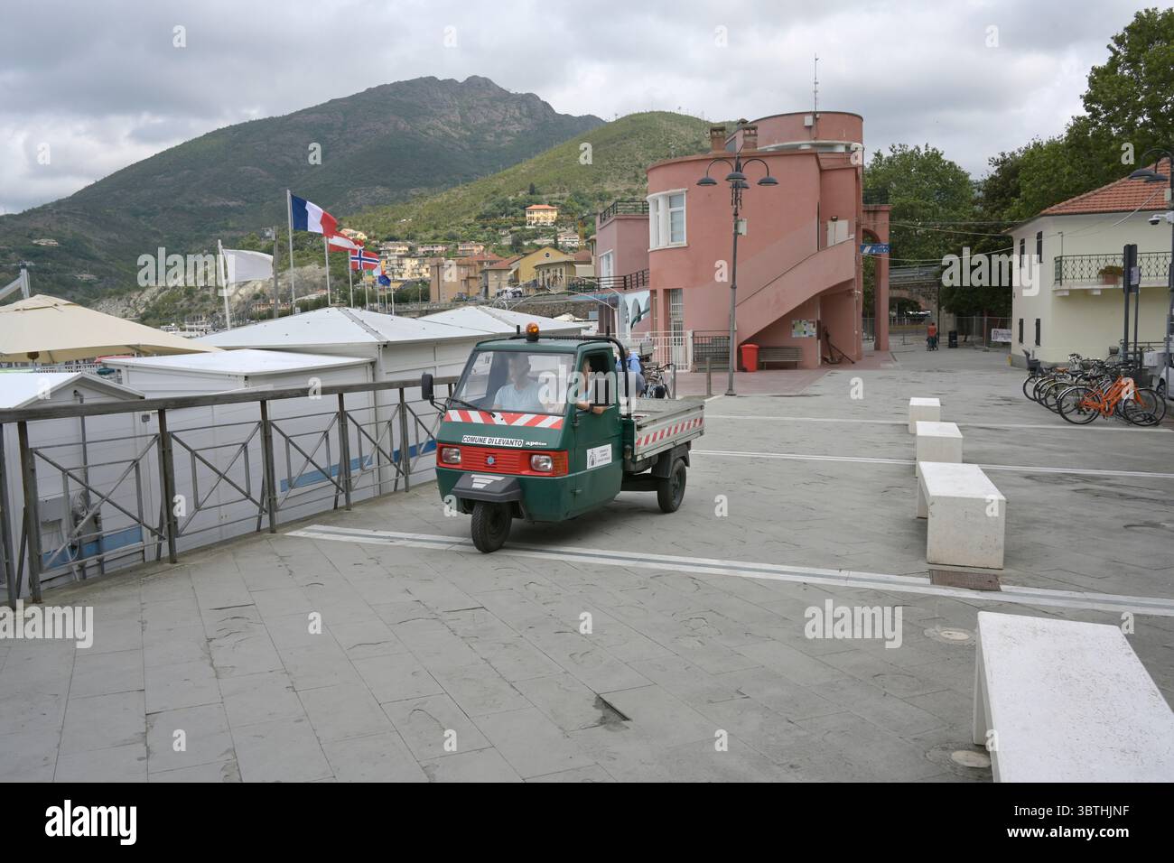Levanto Italy council Vehicle Foto Stock