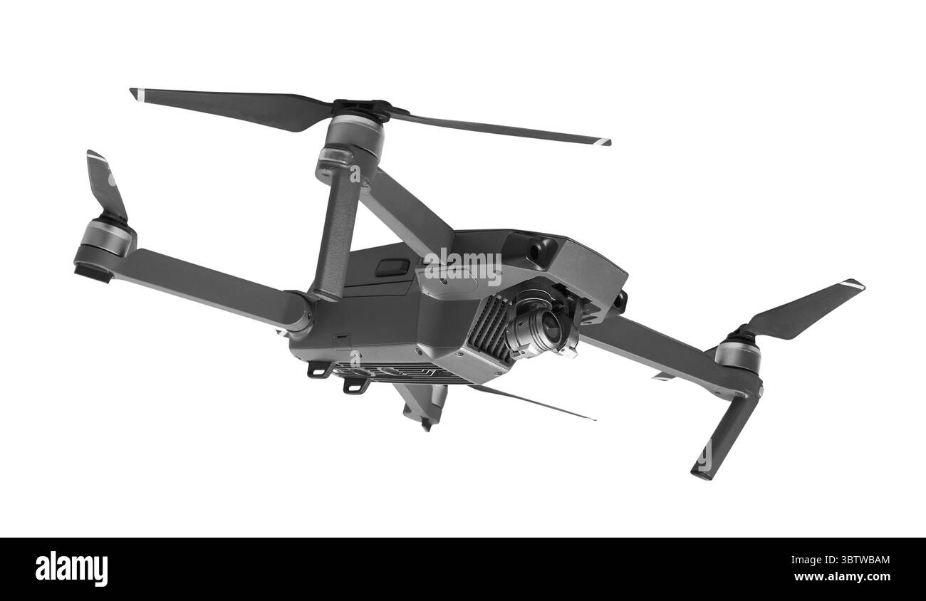 Drone isolati su sfondo bianco Foto Stock
