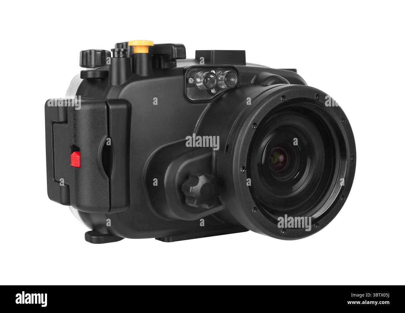 Fotocamera Subacquea isolati su sfondo bianco Foto Stock