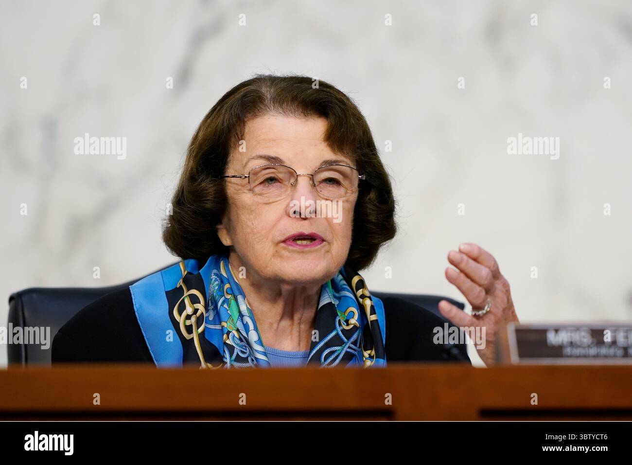 14 ottobre 2020, Washington, District of Columbia, USA: La senatrice degli Stati Uniti Dianne Feinstein (Democratica della California), membro della classifica, Commissione giudiziaria del Senato degli Stati Uniti, interviene durante l'udienza di conferma per la candidata alla Corte Suprema Amy Coney Barrett, davanti alla Commissione giudiziaria del Senato, mercoledì 14 ottobre 2020, a Capitol Hill a Washington (immagine di credito: © Susan Walsh - Pool via CNP/CNP via ZUMA Wire) Foto Stock