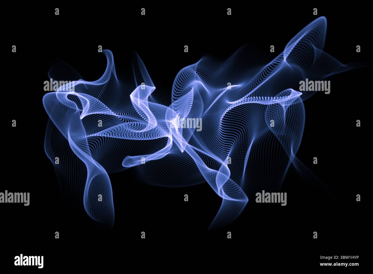 Abstract incandescente sfondo nero Foto Stock