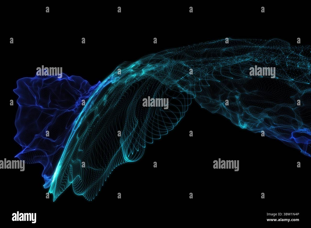 Sfondo blu nero brillante Foto Stock