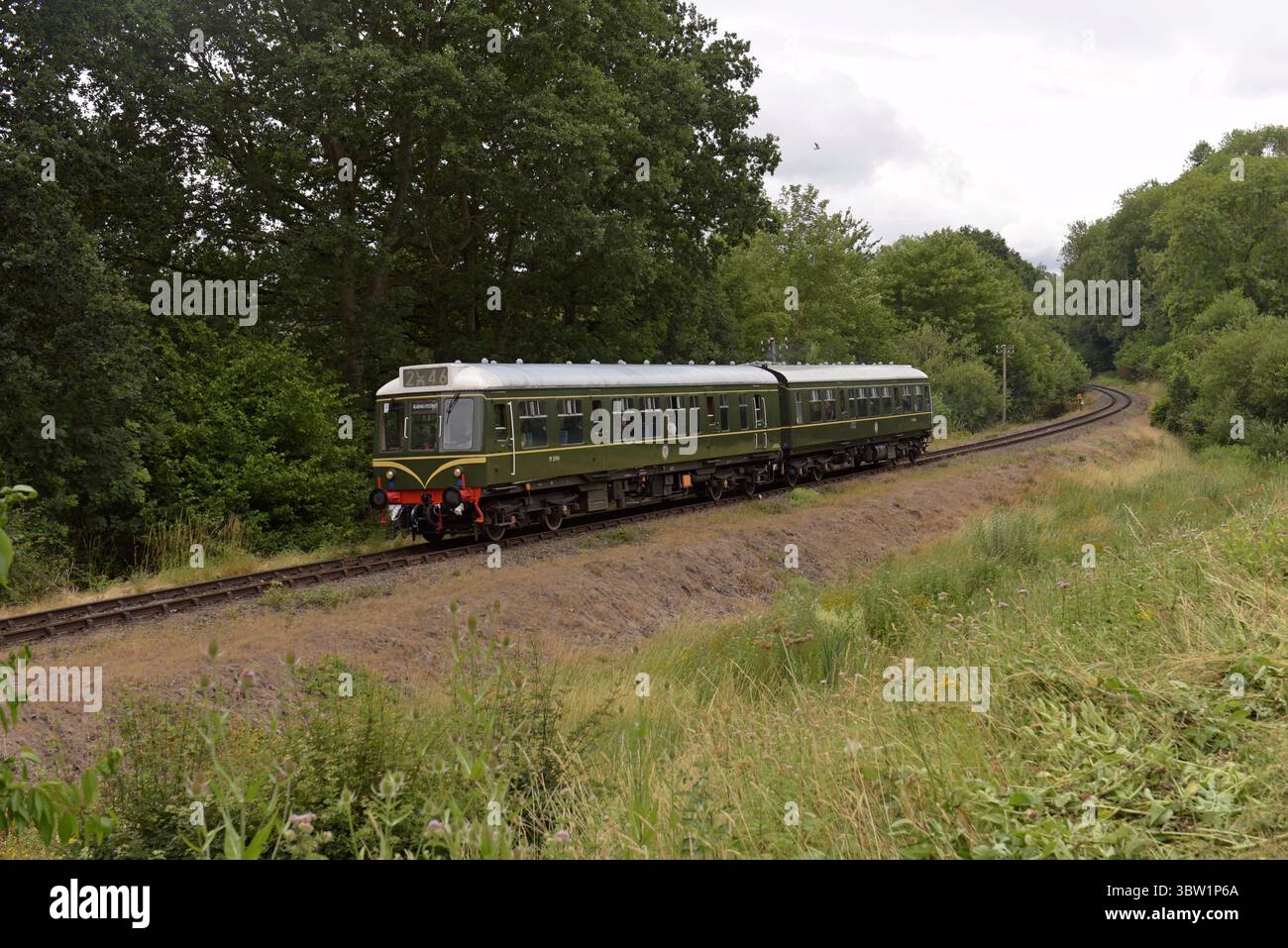 Treno DMU di classe 108 conservato a Highley sulla Severn Valley Raiwlay, Shropshire, giugno 2025 Foto Stock