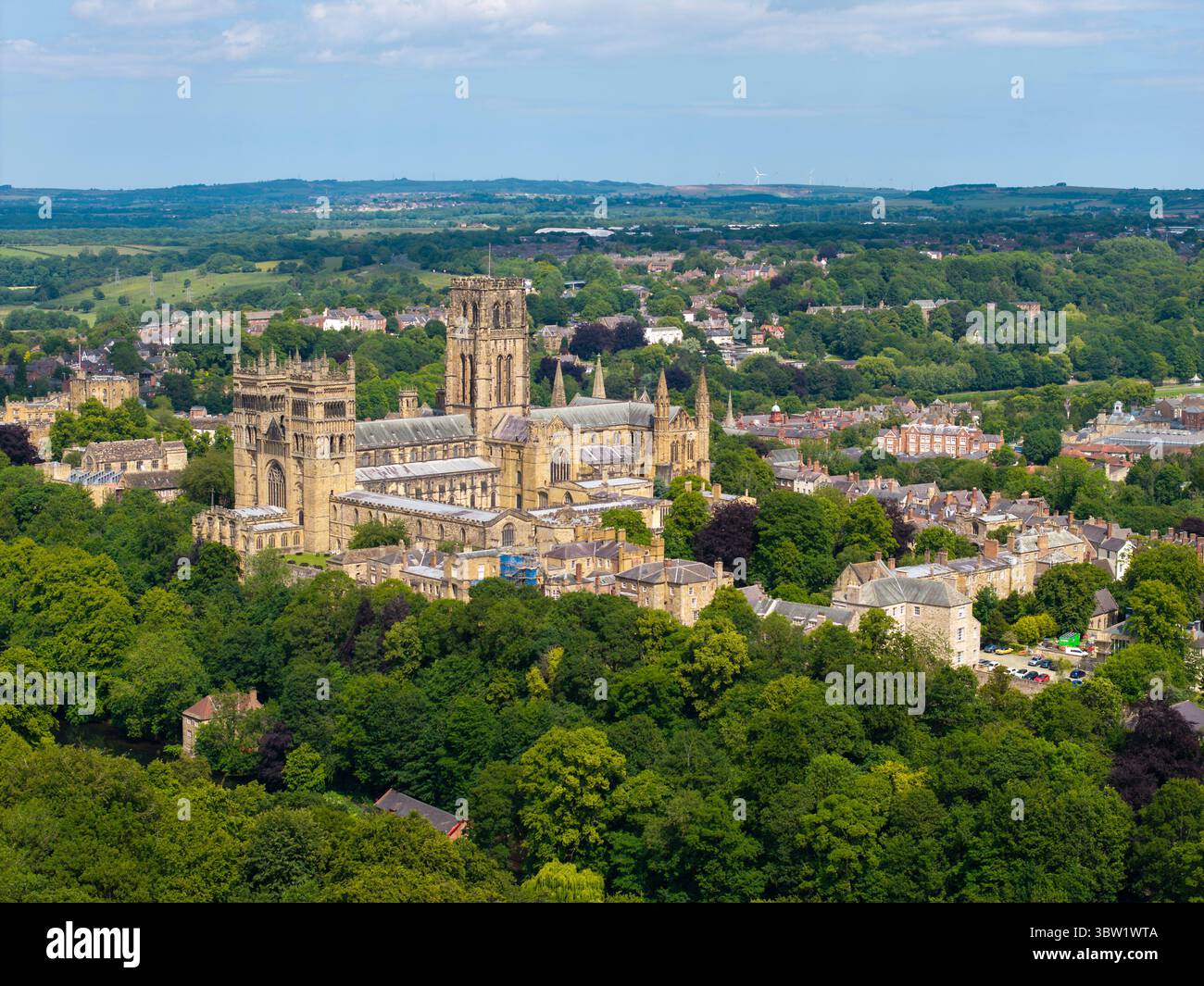 Cattedrale di Durham, patrimonio dell'umanità, Inghilterra Foto Stock