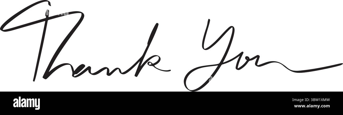 Grazie testo font calligrafia scrittura a mano scrittura a mano colore nero oggetto icona Grazie affari benvenuto gratitudine grato retro ringraziamento Illustrazione Vettoriale