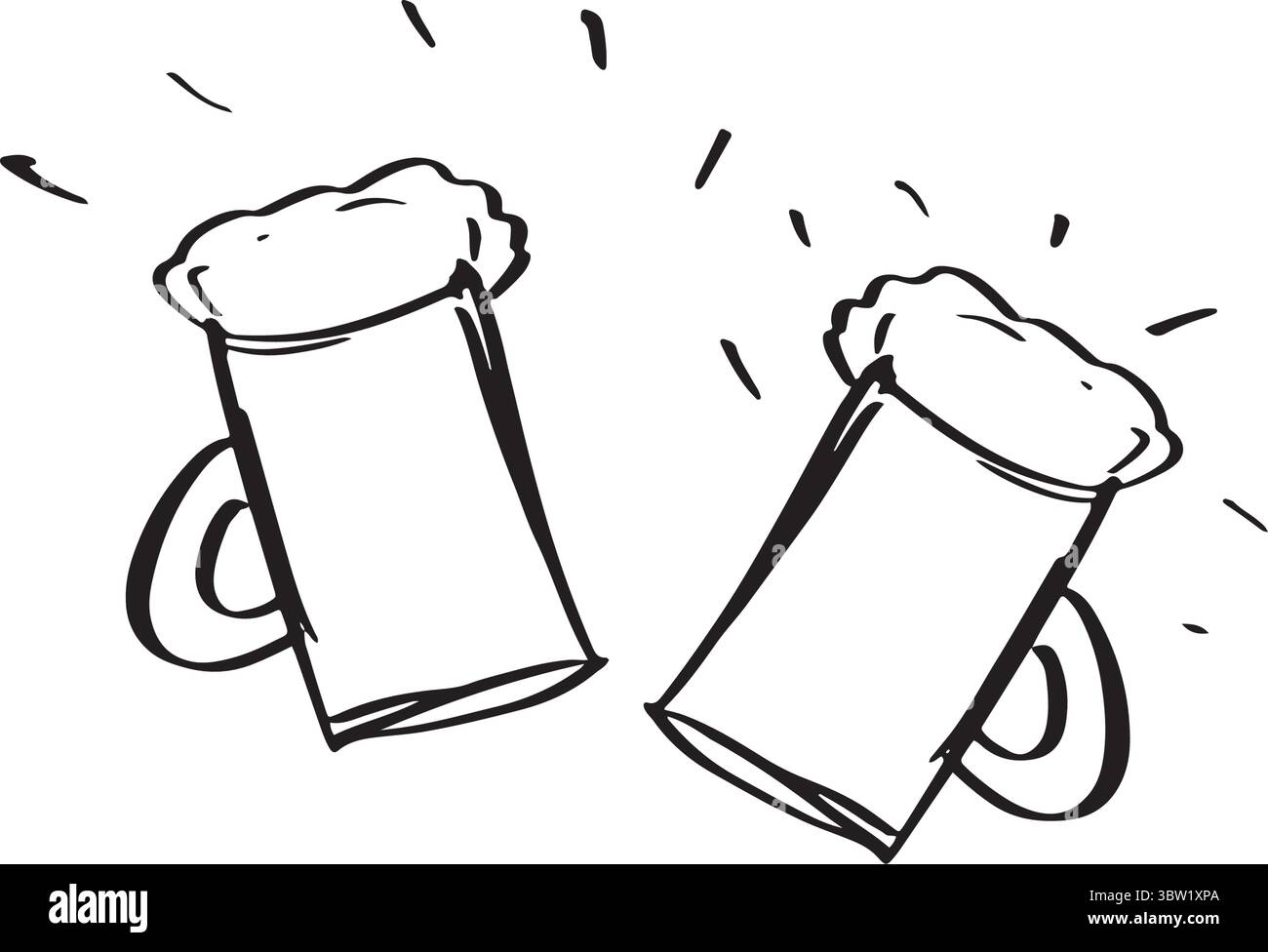 cheer beer oktoberfest disegno grafico birra drink tedesco bavarese festa festa festa di monaco pretzel cibo tazza pub oktoberfest mese di ottobre Illustrazione Vettoriale