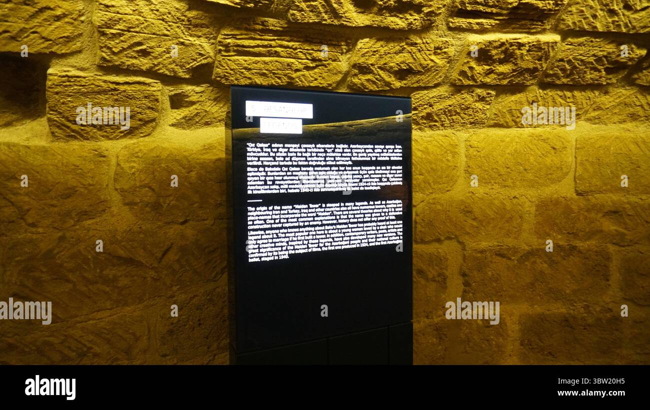 All'interno della Maiden Tower. Baku, Azerbaigian. Foto Stock