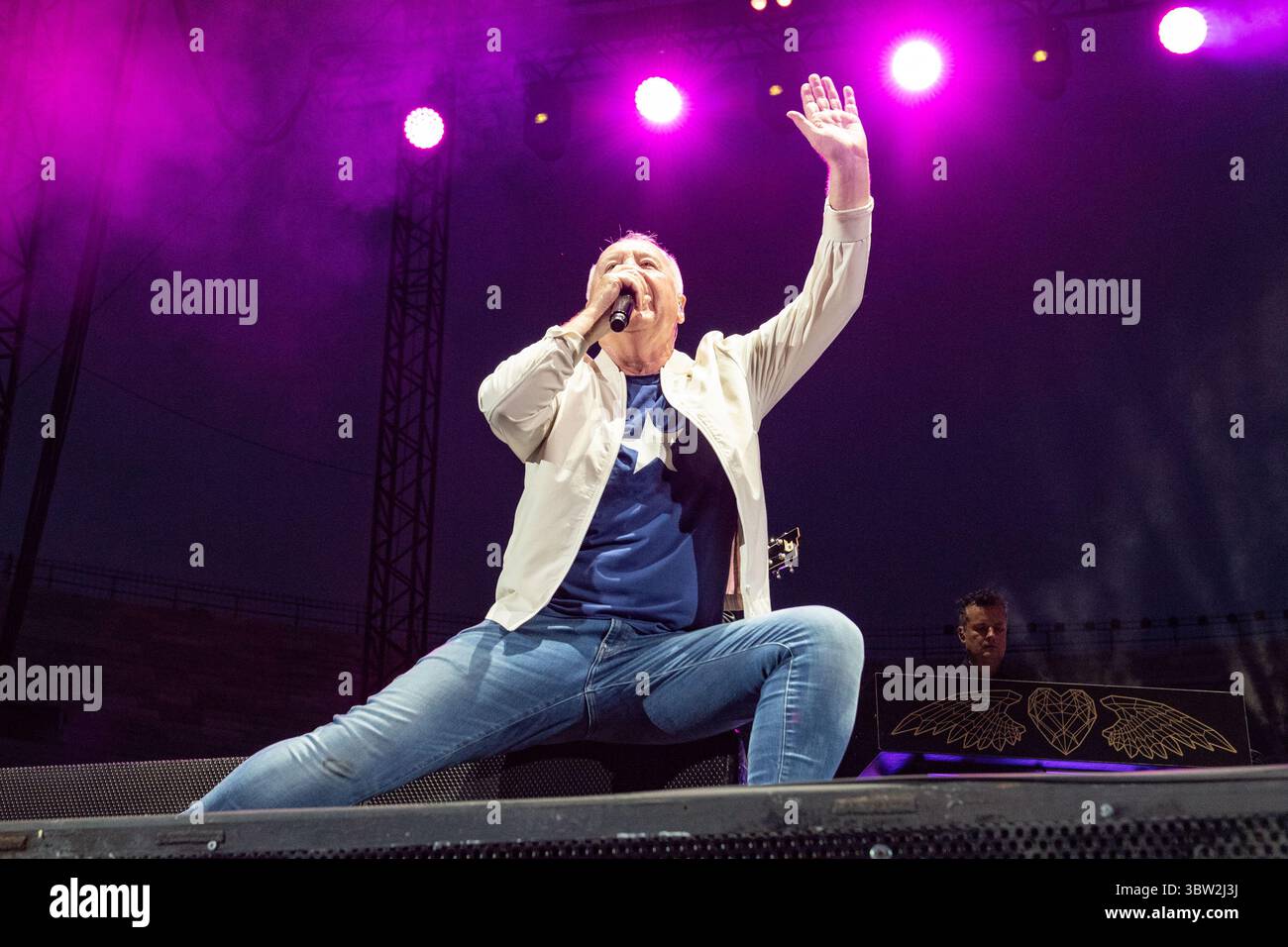 Arena, Verona, Italia, 15 luglio 2025, Jim Kerr (Simple Minds) durante Simple Minds - Concerto musicale Foto Stock