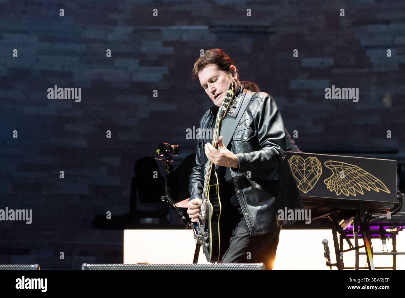 Arena, Verona, Italia, 15 luglio 2025, Charlie Burchill (Simple Minds) durante Simple Minds - Concerto musicale Foto Stock