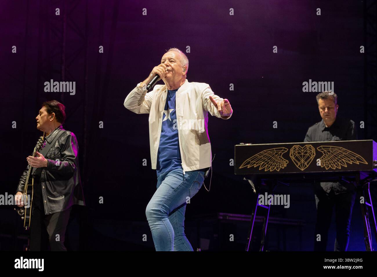Arena, Verona, Italia, 15 luglio 2025, menti semplici durante Simple Minds - Concerto musicale Foto Stock