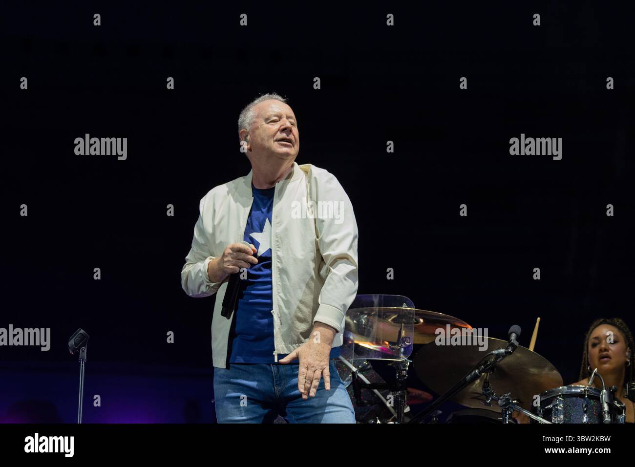 Arena, Verona, Italia, 15 luglio 2025, Jim Kerr (Simple Minds) durante Simple Minds - Concerto musicale Foto Stock