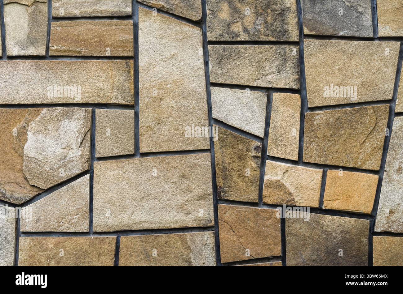 Sfondo vecchio muro in pietra con schema astratto primo piano Foto Stock