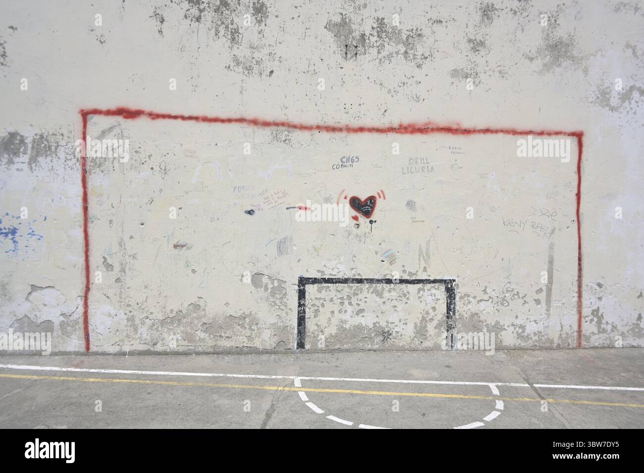 Gol di calcio italiano Foto Stock