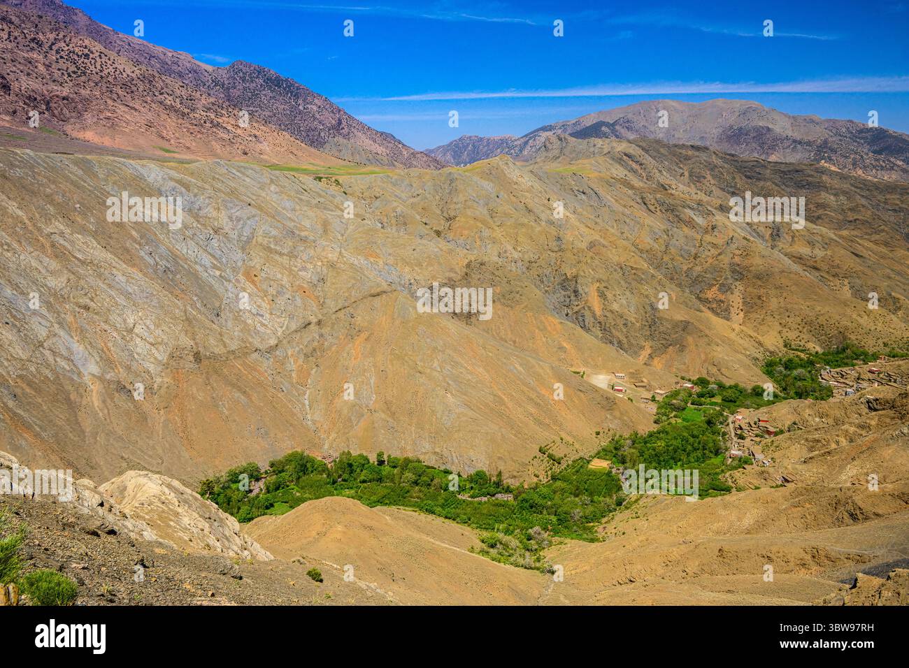 Valle di Ziz, passo tizi n’Tichka, alto Atlante, Marocco Foto Stock