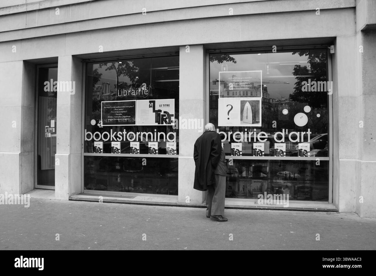 Facciata Art Bookstore, Bastille, Parigi, Francia Foto Stock
