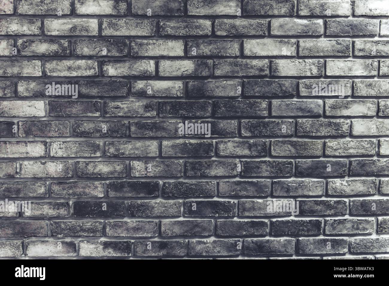 Grunge muro di mattoni in background. Texture di sfondo e concetto. Materiale e costruzione del tema. Camera oscura film di tono Foto Stock